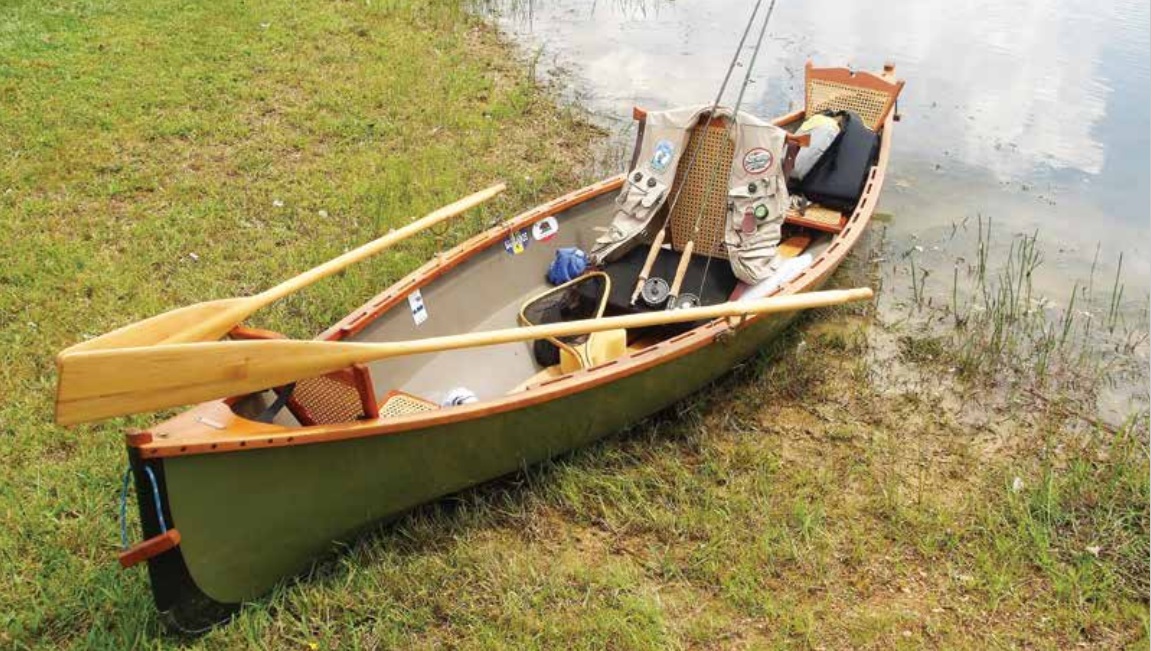12-foot AGB PackBoat fishing rigged